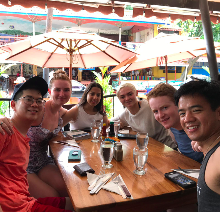 GMI cohort at a Costa Rican restaurant.
