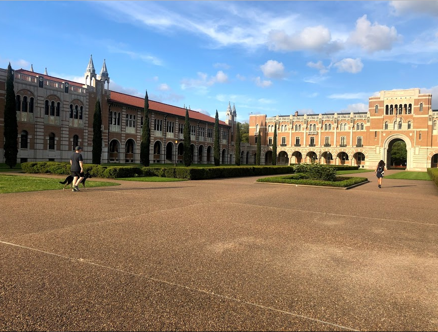 The Rice University academic quad.