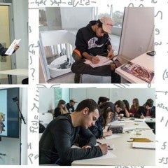 Undergraduate bioengineering and global health students work to combine words and pictures to explain technical messages across audiences.